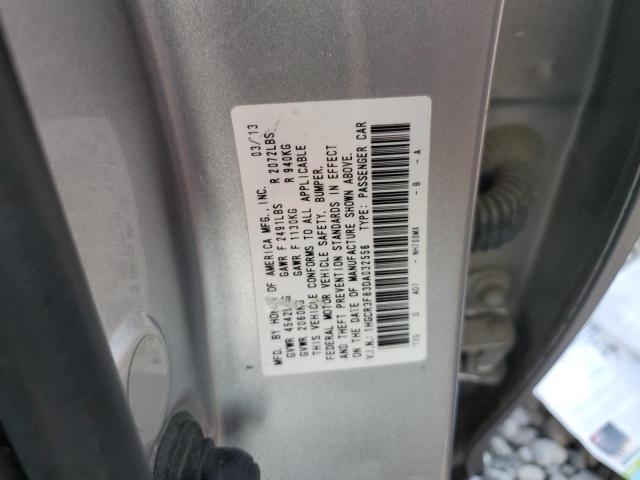 1HGCR3F83DA032556 - 2013 HONDA ACCORD EXL SILVER photo 12