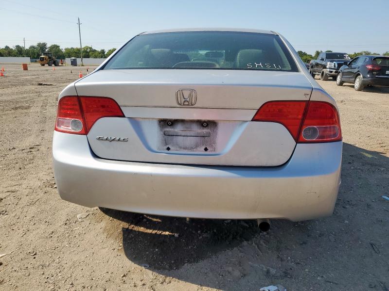 1HGFA168X8L016454 - 2008 HONDA CIVIC EX SILVER photo 6