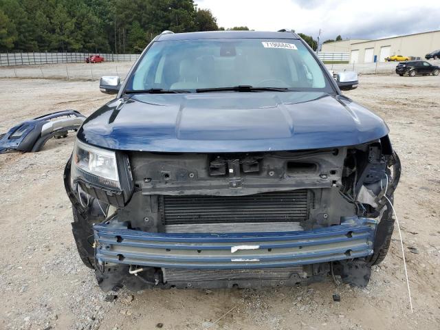 1FM5K8HT5GGB69327 - 2016 FORD EXPLORER PLATINUM BLUE photo 5