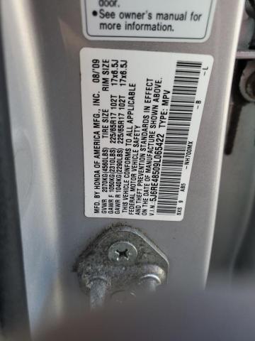 5J6RE48509L065422 - 2009 HONDA CR-V EX Gümüş fotoğraf 13