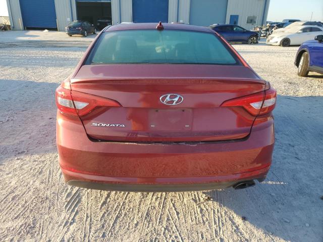 5NPE24AF8FH116942 - 2015 HYUNDAI SONATA SE BURGUNDY photo 6