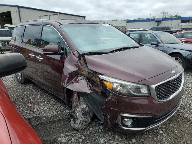 KNDME5C14F6020312 - 2015 KIA SEDONA SXL MAROON photo 4