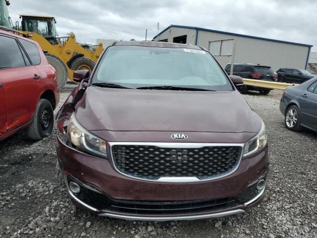 KNDME5C14F6020312 - 2015 KIA SEDONA SXL MAROON photo 5