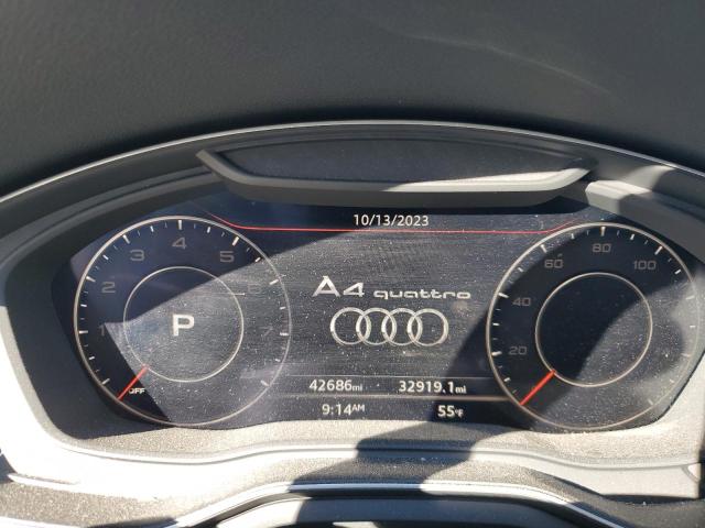 WAUDNAF45JN017087 - 2018 AUDI A4 PREMIUM GRAY photo 9