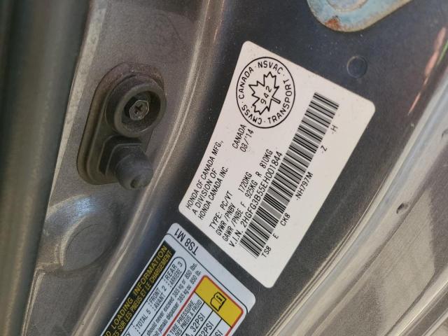 2HGFG3B55EH001844 - 2014 HONDA CIVIC LX رمادي صورة 13