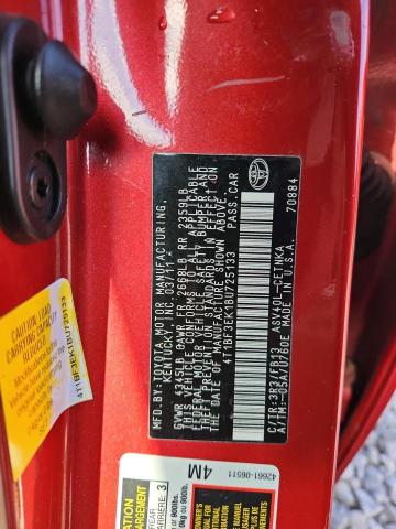 4T1BF3EK1BU725133 - 2011 TOYOTA CAMRY BASE RED photo 13