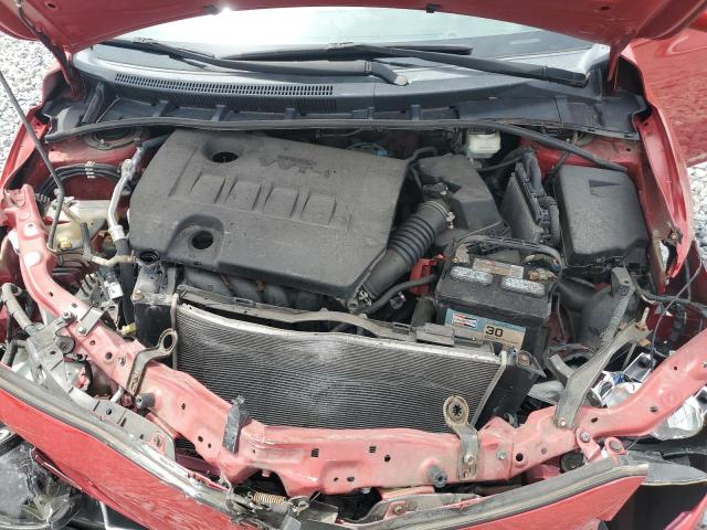 5YFBU4EE8CP068713 - 2012 TOYOTA COROLLA BASE RED photo 11