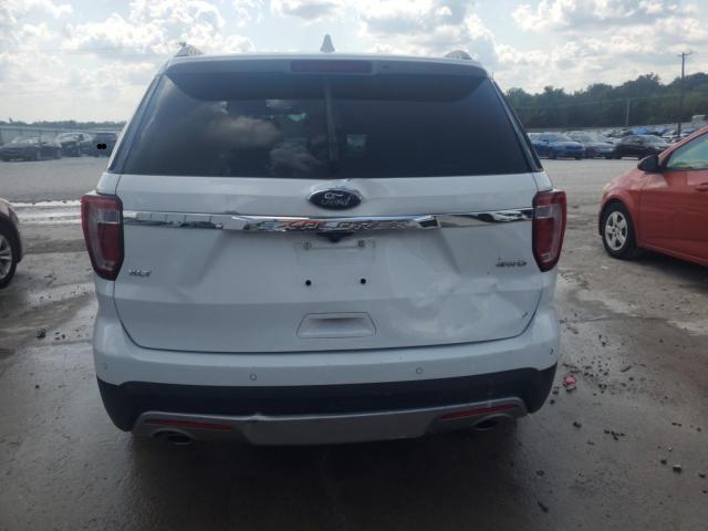 1FM5K8D89HGE06811 - 2017 FORD EXPLORER XLT WHITE photo 6