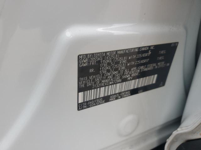 2T3ZFREV2JW472986 - 2018 TOYOTA RAV4 LE أبيض صورة 13