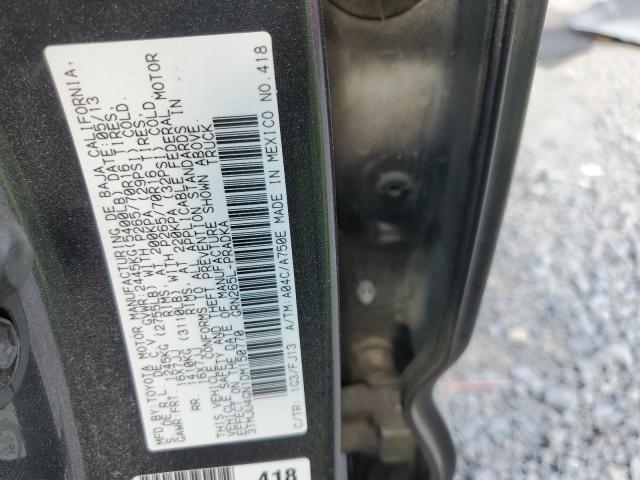 3TMJU4GN1DM150770 - 2013 TOYOTA TACOMA DOUBLE CAB PRERUNNER GRAY photo 12