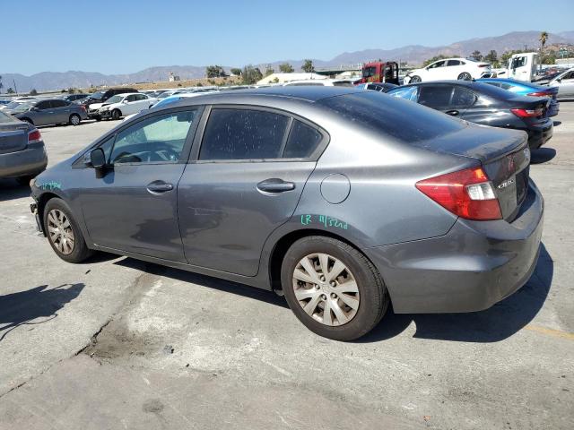 19XFB2F57CE387211 - 2012 HONDA CIVIC LX GRAY photo 2