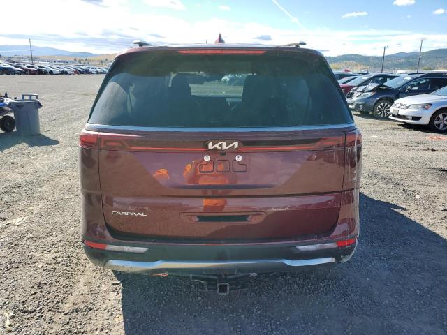 KNDNE5H33P6281964 - 2023 KIA CARNIVAL SX BURGUNDY photo 6