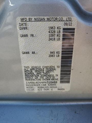 1N4BL4DV4PN310488 - 2023 NISSAN ALTIMA SV SILVER photo 12