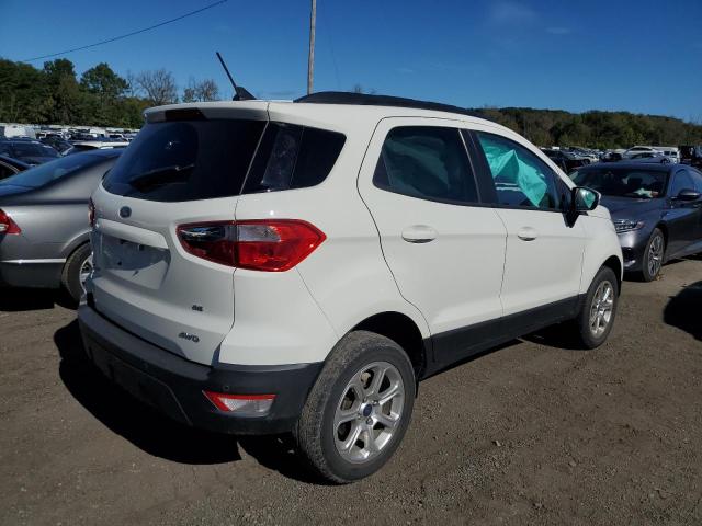 MAJ6P1UL1JC233374 - 2018 FORD ECOSPORT SE WHITE photo 3