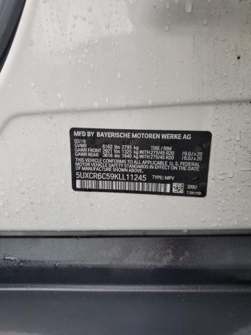 5UXCR6C59KLL11245 - 2019 BMW X5 XDRIVE40I WHITE photo 14