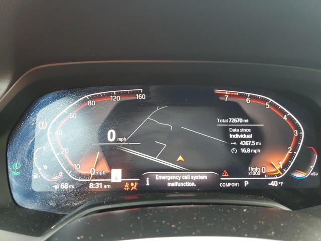 5UXCR6C59KLL11245 - 2019 BMW X5 XDRIVE40I WHITE photo 9