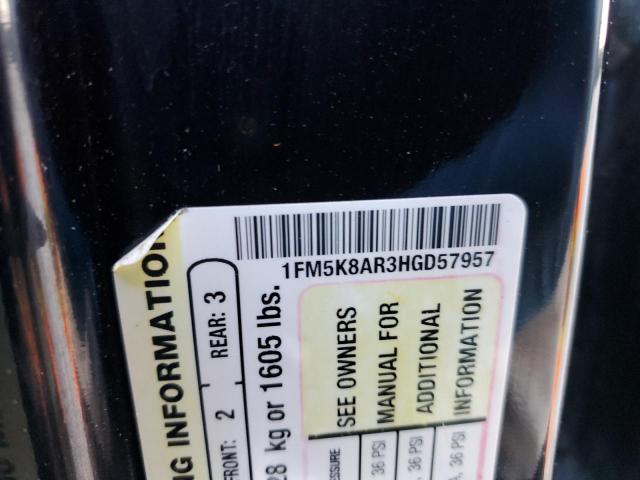 1FM5K8AR3HGD57957 - 2017 FORD EXPLORER POLICE INTERCEPTOR 黑色 照片 13