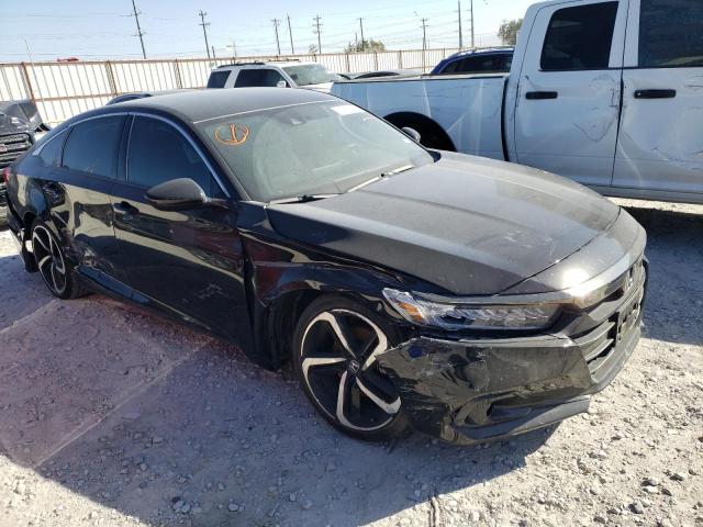 1HGCV1F32MA109616 - 2021 HONDA ACCORD SPORT BLACK photo 4