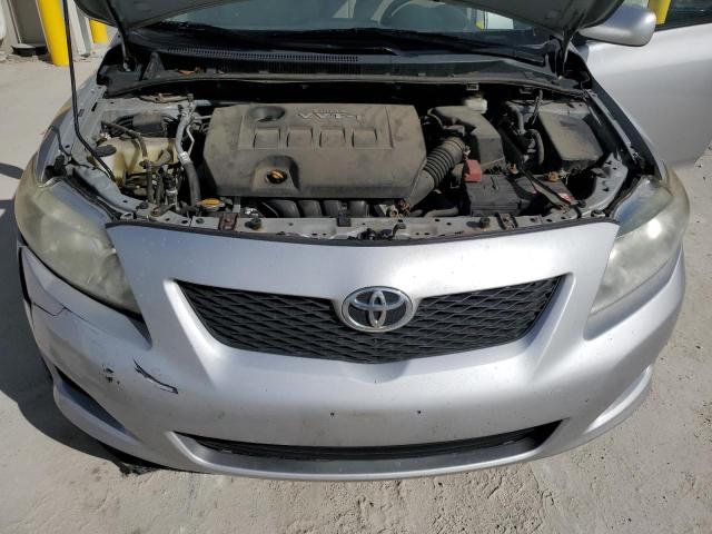 2T1BU4EE4AC516572 - 2010 TOYOTA COROLLA BASE SILVER photo 11