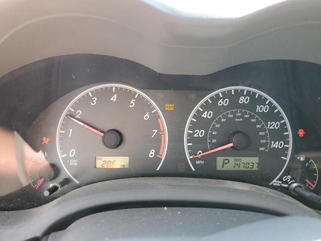 2T1BU4EE4AC516572 - 2010 TOYOTA COROLLA BASE SILVER photo 9