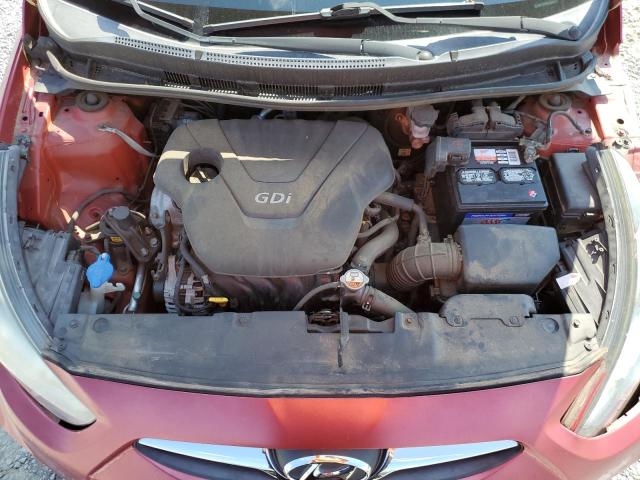 KMHCT5AEXDU123391 - 2013 HYUNDAI ACCENT GLS RED photo 11