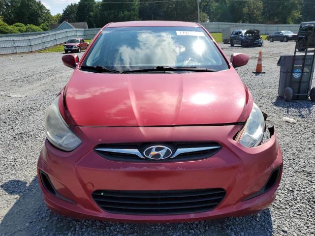 KMHCT5AEXDU123391 - 2013 HYUNDAI ACCENT GLS RED photo 5