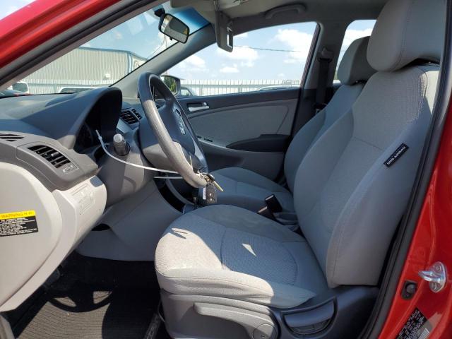 KMHCT5AEXDU123391 - 2013 HYUNDAI ACCENT GLS RED photo 7