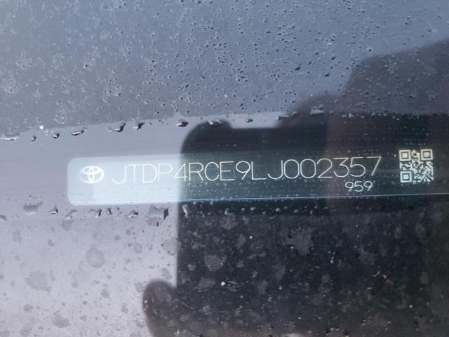 JTDP4RCE9LJ002357 - 2020 TOYOTA COROLLA SE Blau Foto 12