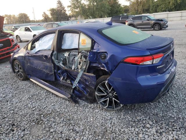 JTDP4RCE9LJ002357 - 2020 TOYOTA COROLLA SE Blau Foto 2