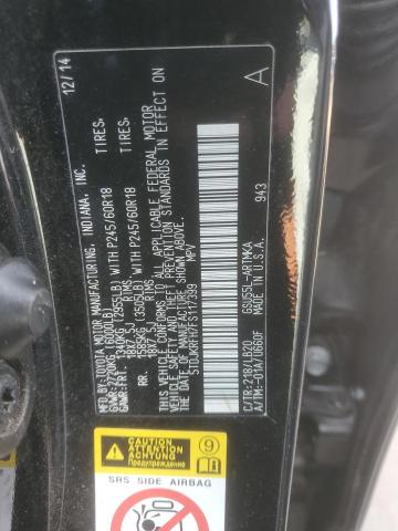 5TDJKRFH7FS117399 - 2015 TOYOTA HIGHLANDER XLE Qara foto 14