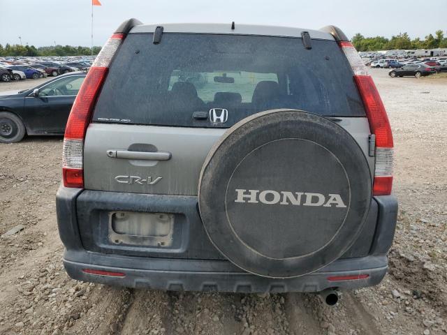 JHLRD78836C007405 - 2006 HONDA CR-V EX GRAY photo 6