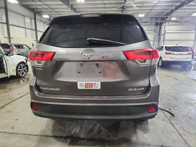 5TDJZRFH6KS598722 - 2019 TOYOTA HIGHLANDER SE GRAY photo 6