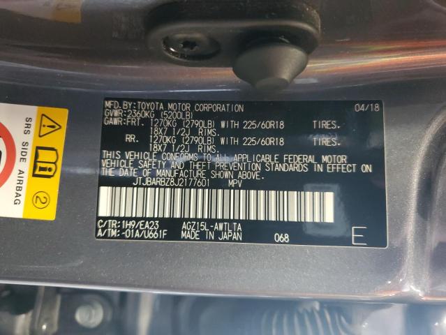 JTJBARBZ8J2177601 - 2018 LEXUS NX 300 BASE Boz foto 13