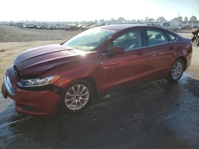 3FA6P0G71GR243678 - 2016 FORD FUSION S RED photo 1