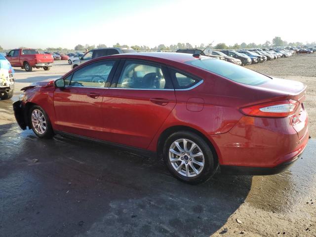 3FA6P0G71GR243678 - 2016 FORD FUSION S RED photo 2