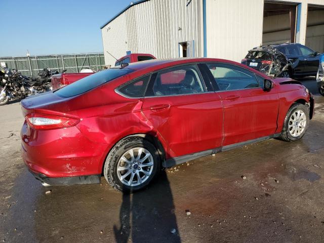 3FA6P0G71GR243678 - 2016 FORD FUSION S RED photo 3