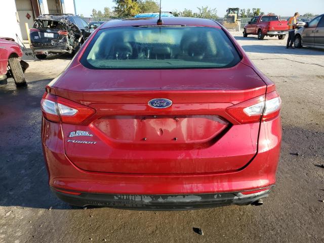 3FA6P0G71GR243678 - 2016 FORD FUSION S RED photo 6