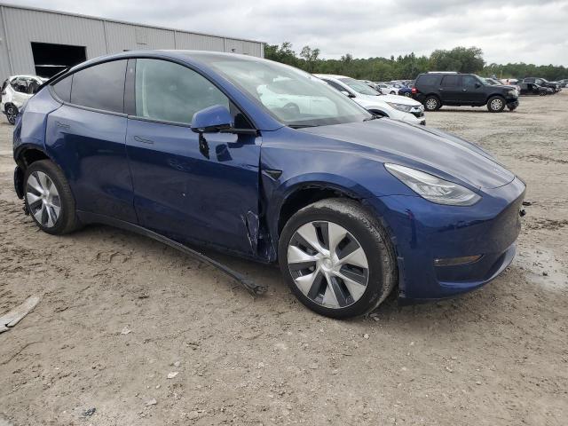 7SAYGDEE1NF437589 - 2022 TESLA MODEL Y BLUE photo 4