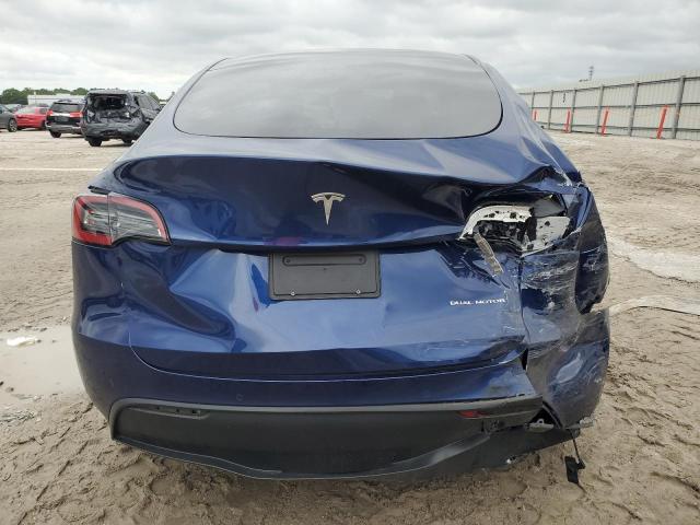 7SAYGDEE1NF437589 - 2022 TESLA MODEL Y BLUE photo 6