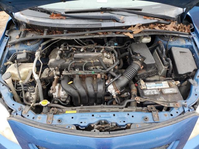 1NXBU4EEXAZ285885 - 2010 TOYOTA COROLLA BASE BLUE photo 11