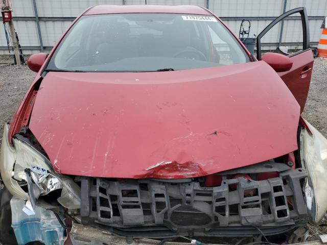 JTDKN3DU5A0049205 - 2010 TOYOTA PRIUS RED photo 11