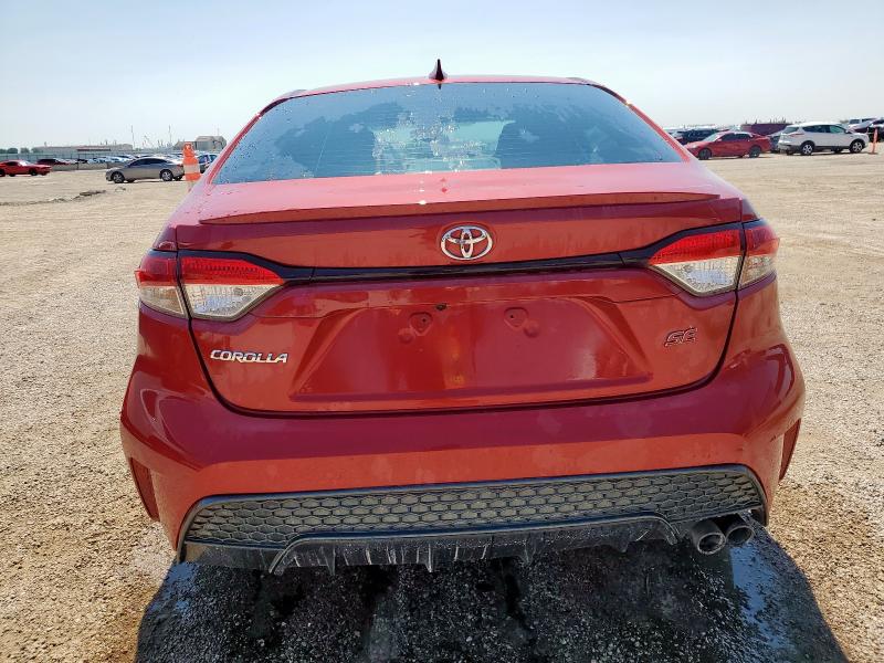5YFS4MCE8MP095950 - 2021 TOYOTA COROLLA SE RED photo 6