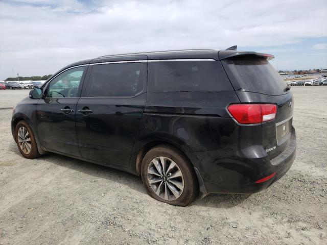 KNDMC5C17F6080073 - 2015 KIA SEDONA EX BLACK photo 2