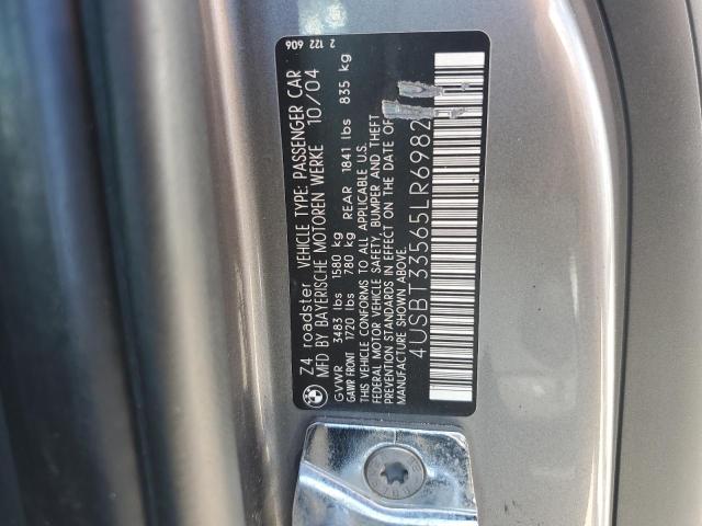 4USBT33565LR69827 - 2005 BMW Z4 2.5 Gri fotoğraf 12
