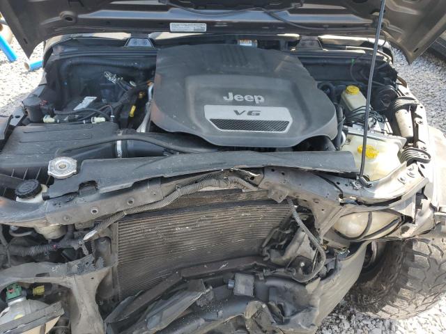 1C4BJWDG6EL299533 - 2014 JEEP WRANGLER U SPORT GRAY photo 11