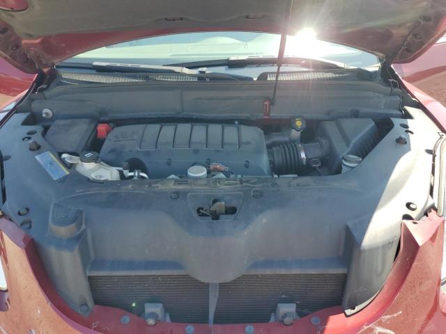 5GALRBED7AJ137444 - 2010 BUICK ENCLAVE CXL RED photo 12