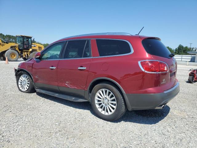 5GALRBED7AJ137444 - 2010 BUICK ENCLAVE CXL RED photo 2