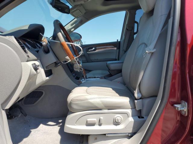 5GALRBED7AJ137444 - 2010 BUICK ENCLAVE CXL RED photo 7