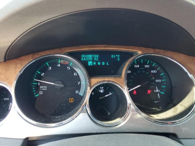 5GALRBED7AJ137444 - 2010 BUICK ENCLAVE CXL RED photo 9