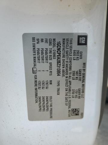 1GCNCPEA2BZ313864 - 2011 CHEVROLET SILVERADO C1500 WHITE photo 12